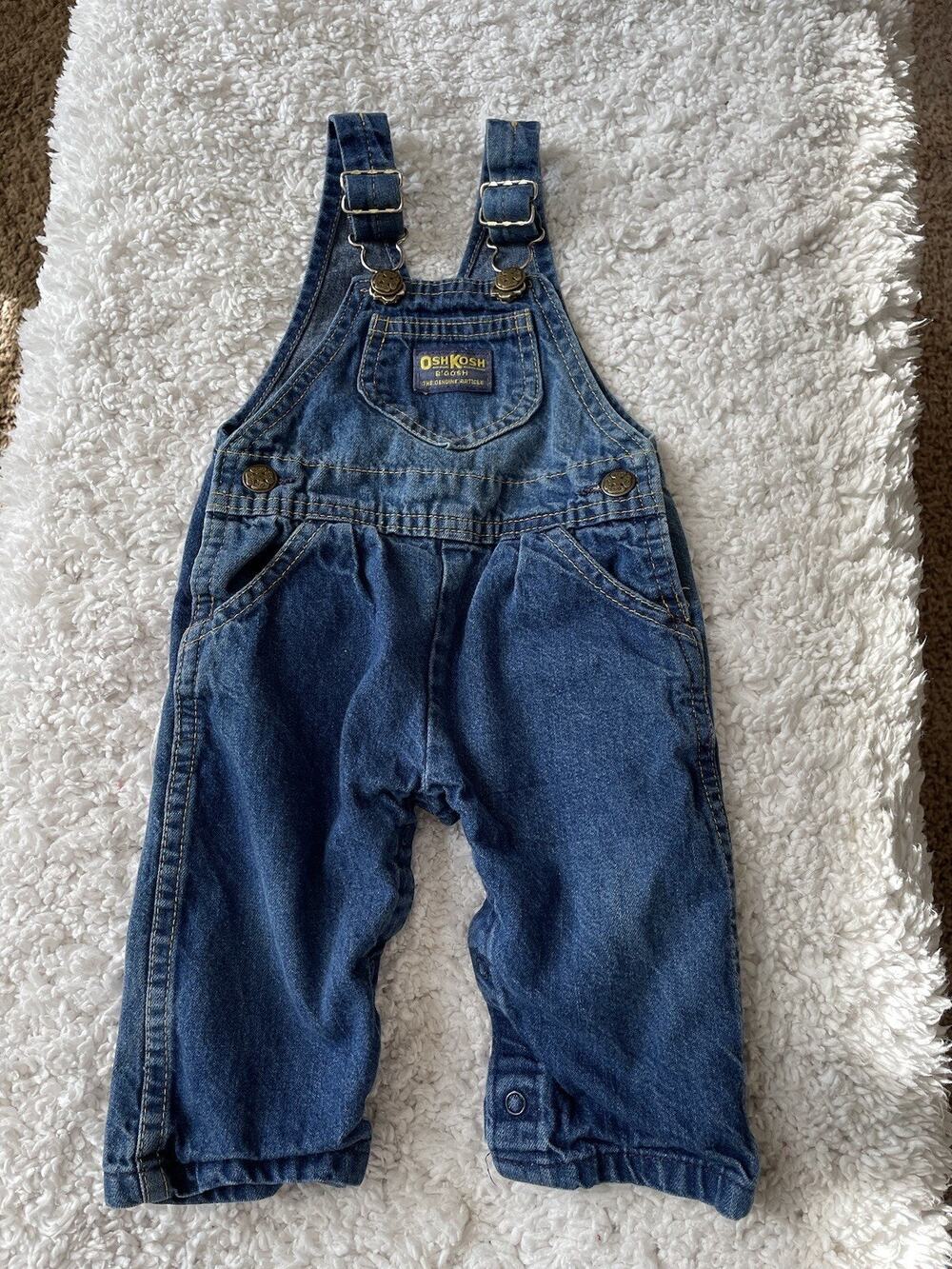 Osh Kosh B’Gosh Vestbak Vintage Sz. 6/9 Mo. Overalls. RARE. Cute